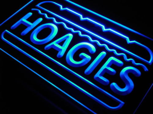 Hoagies Sandwich Cafe Food Neon Light Signs